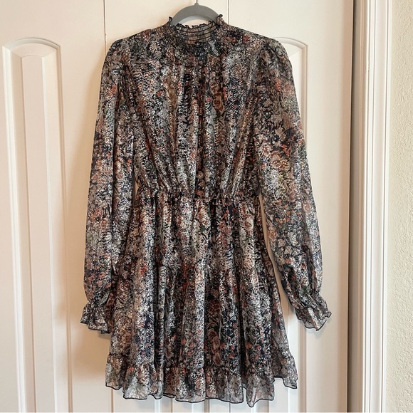 Anthropologie Dresses & Skirts - O.P.T One Pretty Time Smocked Ruffle Mini Dress